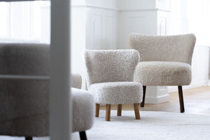 Short Wool Curly Sheepskin Design Rug | ø180 cm