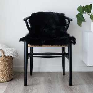 Merino Sheepskin Dyed | New Zealand | approx. 35 in Black