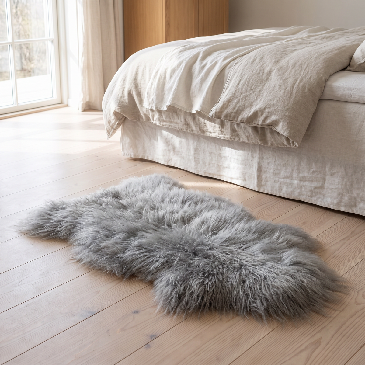  Icelandic Sheepskin | Long Wool Silver