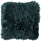 Long-Wool Sheepskin Cushion | 14x14 in Caspian