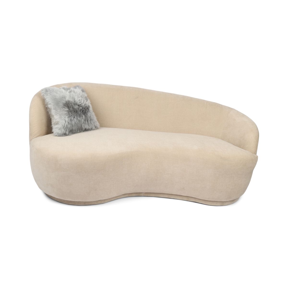 Cushion Cover | Long Wool | New Zealand Light Grey