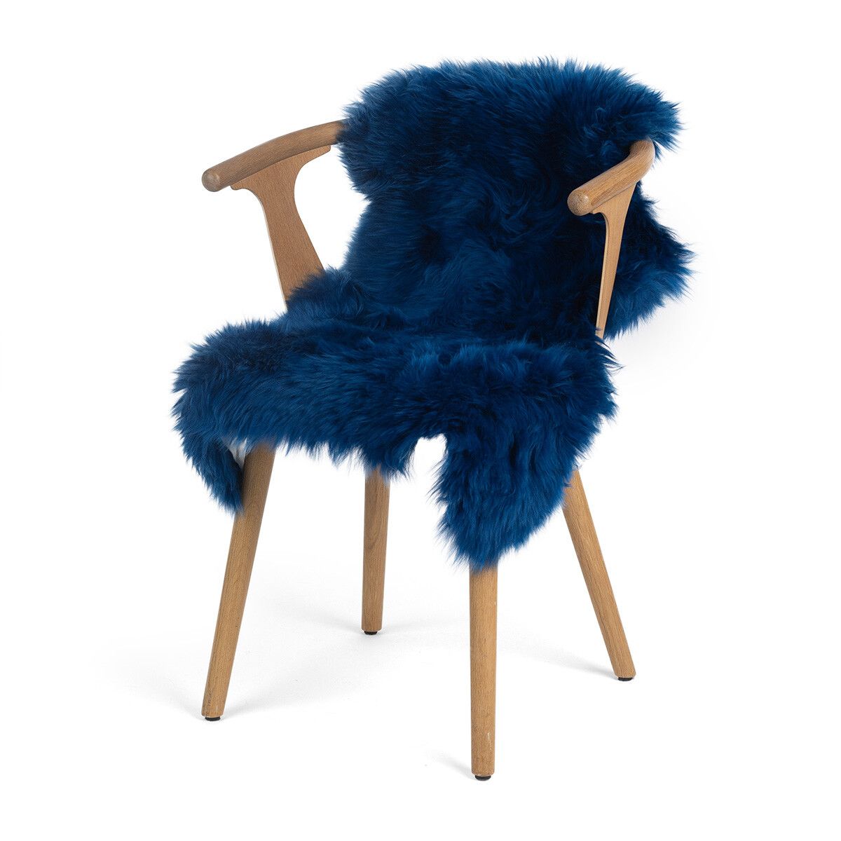 Merino Sheepskin Dyed | New Zealand | approx. 90x60 cm Blue