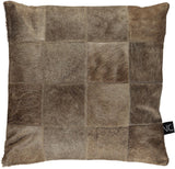 Cow Hide Cushion | 40x40 cm Champagne