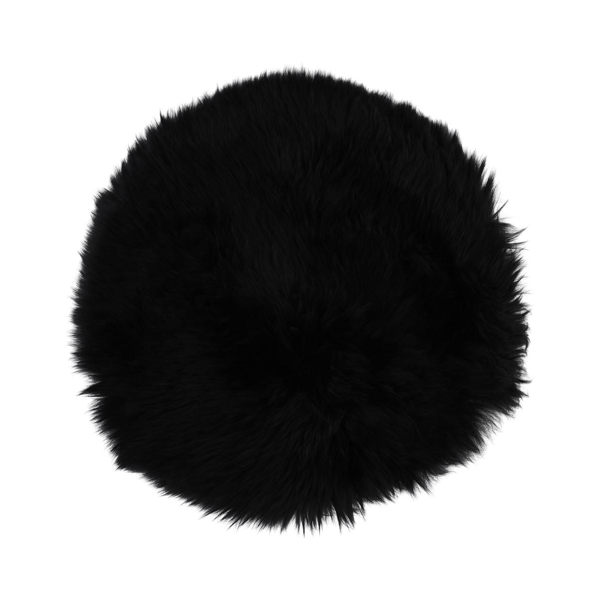 Premium Seat Cover | Long Wool | New Zealand | D13 in Black