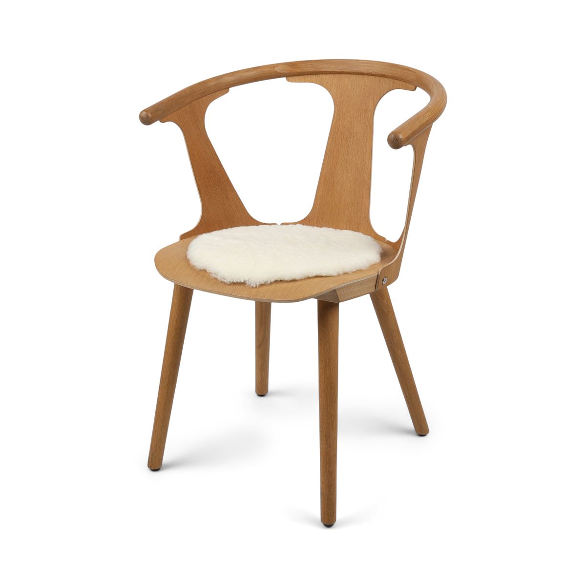 Short Wool Seat Cover | New Zealand | Round White