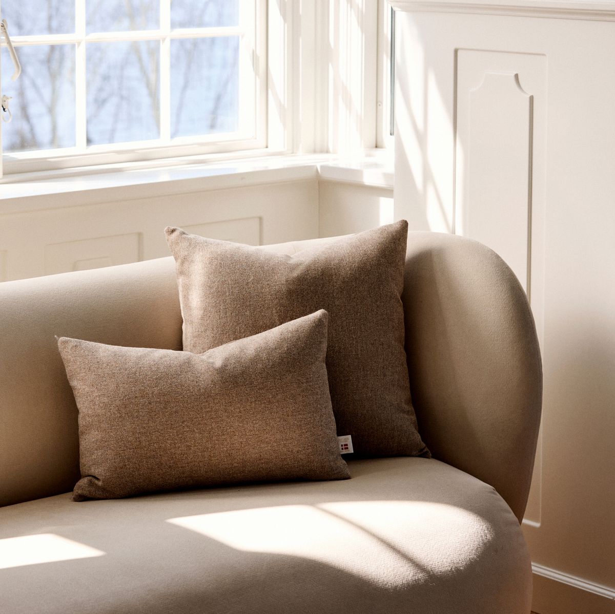 Doublesided Cushion | 20x20 in 13x20 in Beige