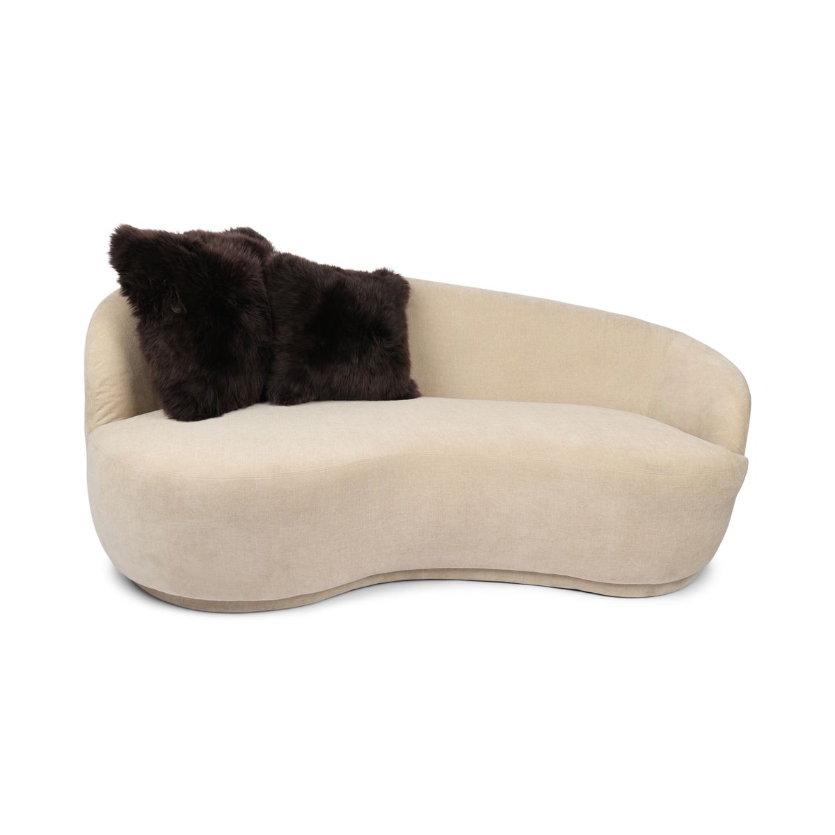Cushion Cover | Long Wool | New Zealand Chocolate
