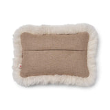 Wool Cushion | LW trim  | 34x52 cm Beige/Linen