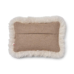 Wool Cushion | LW trim | 20x20 in | 13x20 in Beige/Linen