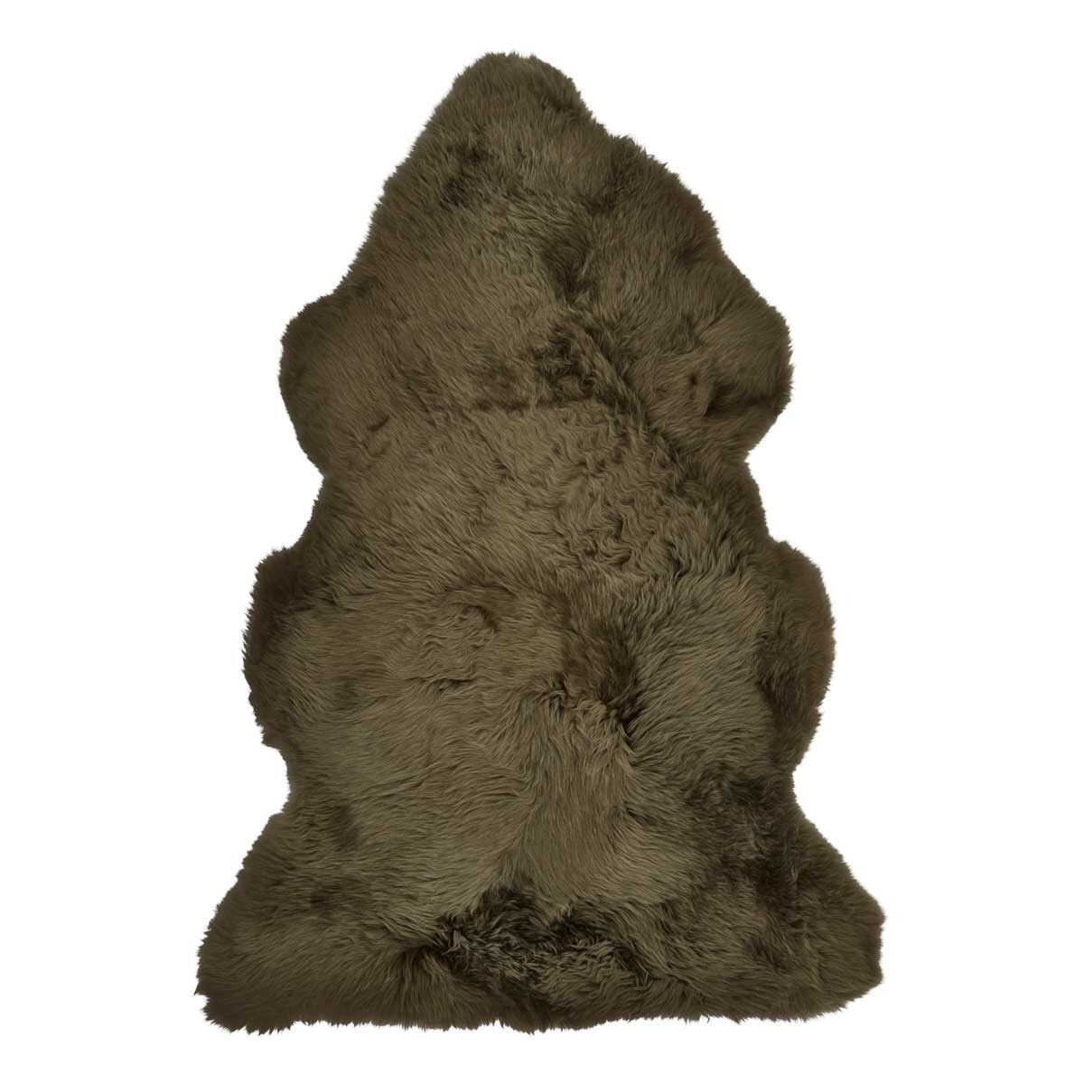New Zealand Sheepskin | Long Wool | 45x24 in Hedge Green