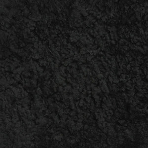 Short Wool Curly Sheepskin Shell Design Rug | 83x59 in Black