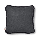 Short-Wool Sheepskin Cushion | 52x52 cm Charcoal/Anthracite