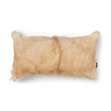 Goat Skin Cushion | 28x56 cm Light Brown