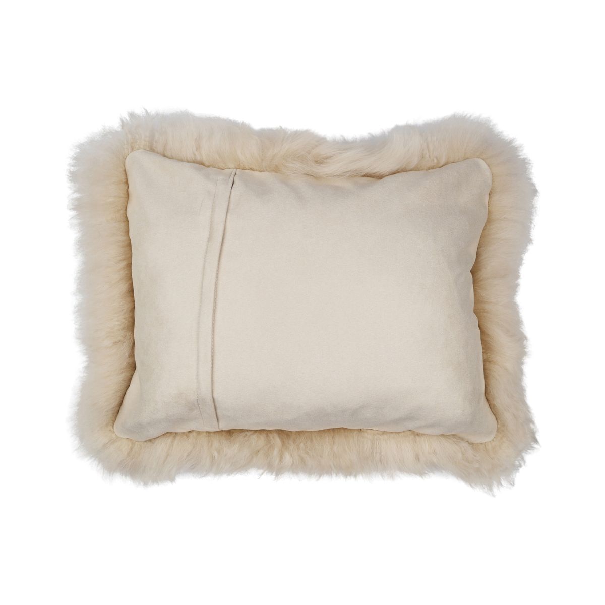 Sheepskin Cushion | Long Wool | New Zealand | Rectangular Linen