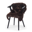 Merino Sheepskin | Long Wool Dark Brown | approx. 100x60 cm