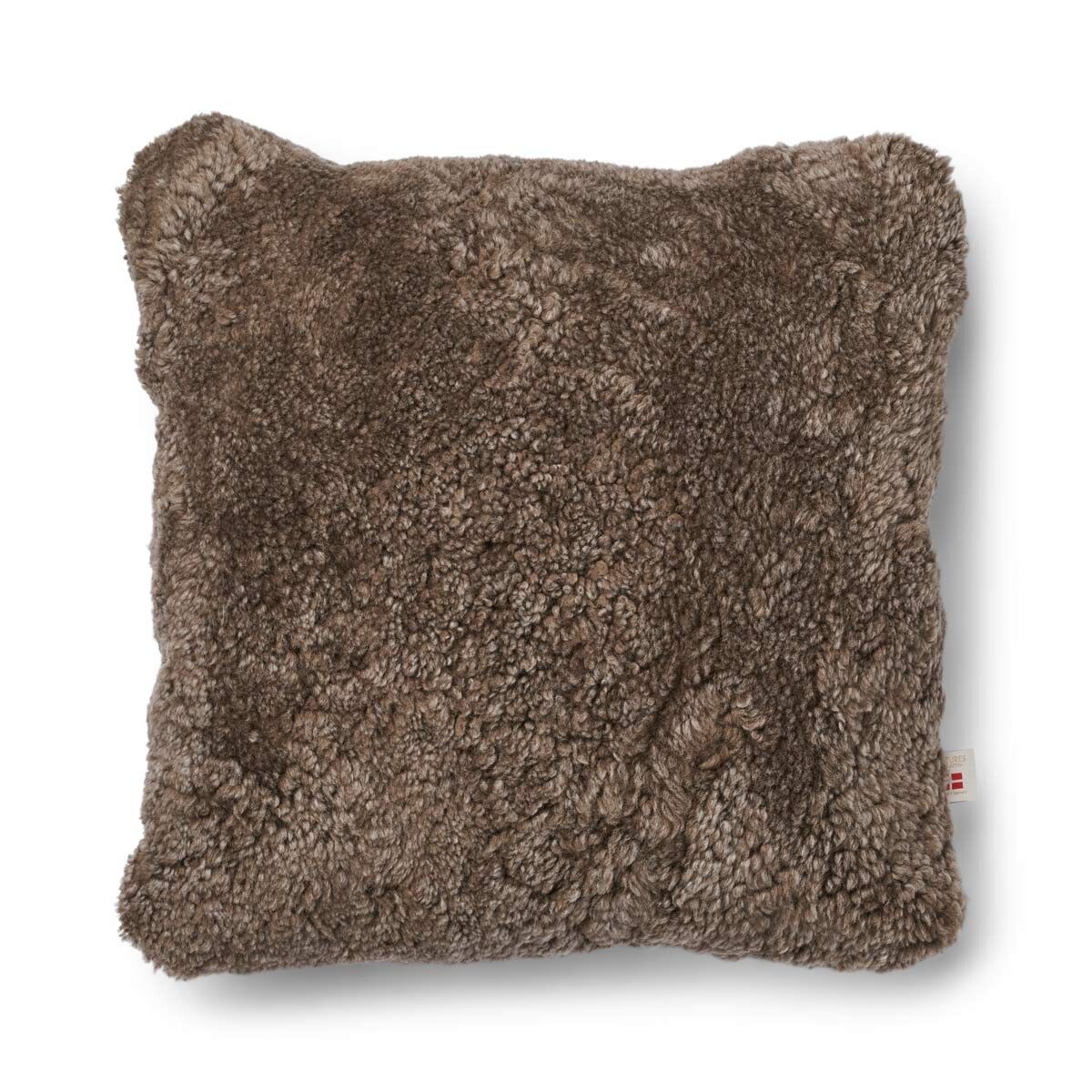 Short-Wool Sheepskin Cushion | 20x20 in | 13x20 in Beige/Taupe