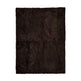 Sample Short Wool Sheepskin Design Rug 32x42 cm Cappuccino