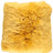Long-Wool Sheepskin Cushion | 20x20 in Imperial Yellow