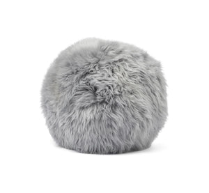 Angelite Cushion | D10 in | D12 in | D14 in | Long Wool Light Grey