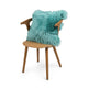 Sheepskin Cushion | Long Wool | New Zealand | Square Turquoise
