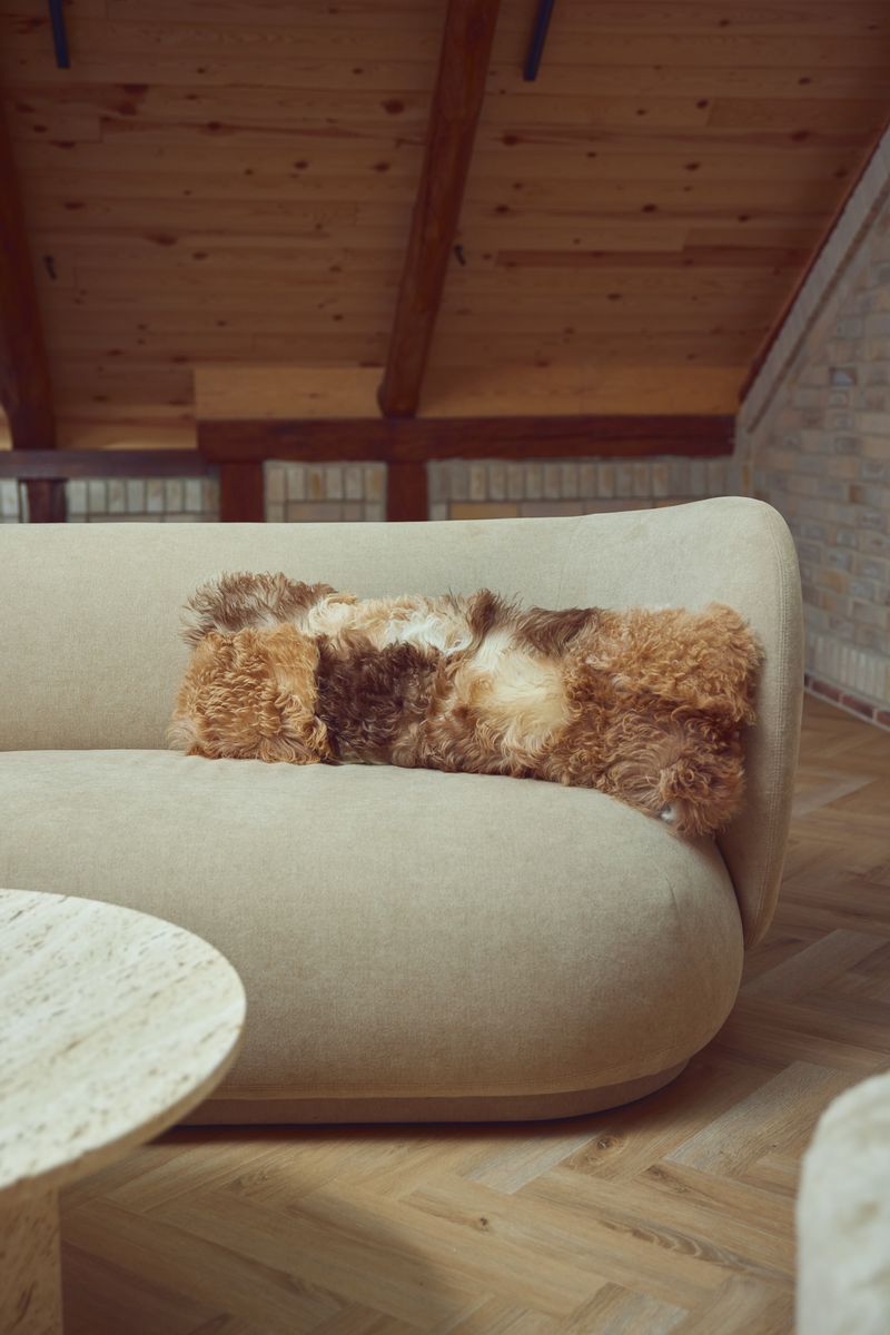 Tigrado Lamb Cushion | Doublesided  Brown/Beige Mix