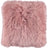Long-Wool Sheepskin Cushion | 14x14 in Rosa