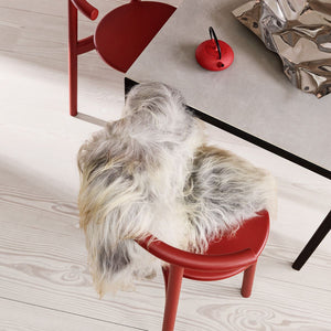 Icelandic Sheepskin | Long Wool | 35 in Natural Grey