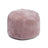 Round Moccasin Pouf | ø55xH36cm Light Purple