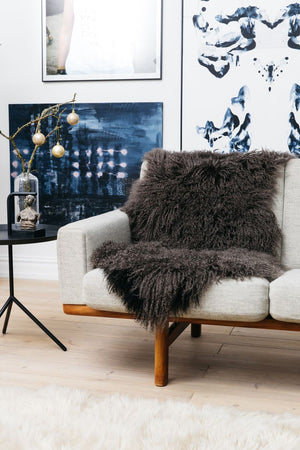 Tibetan Sheepskin | Curly Taupe