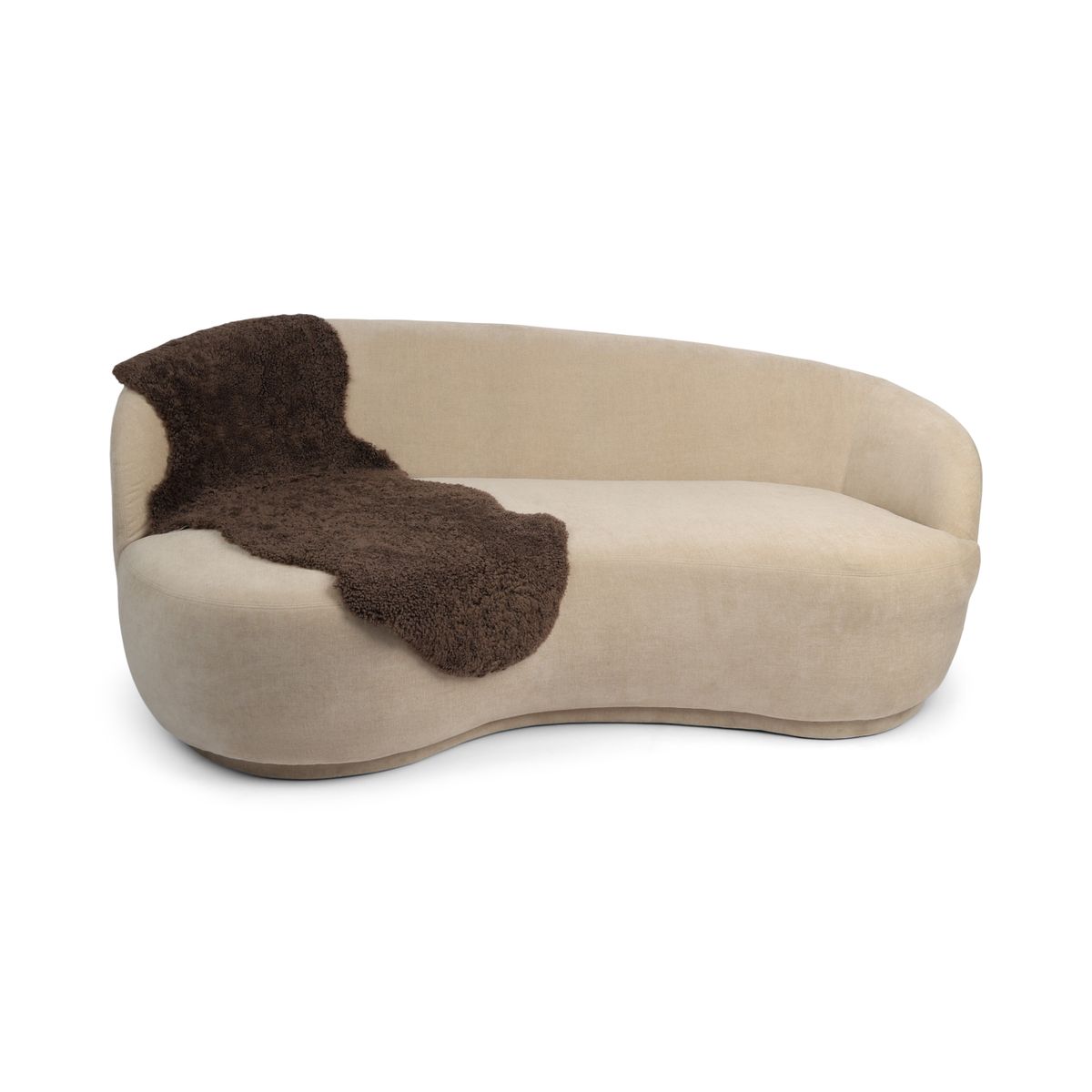 Double Sheepskin  |Short Wool | New Zealand Mushroom