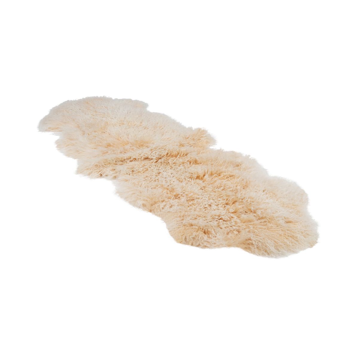 Tibetan Sheepskin 20x59 in ( 2 skins together) Arctic Sunrise