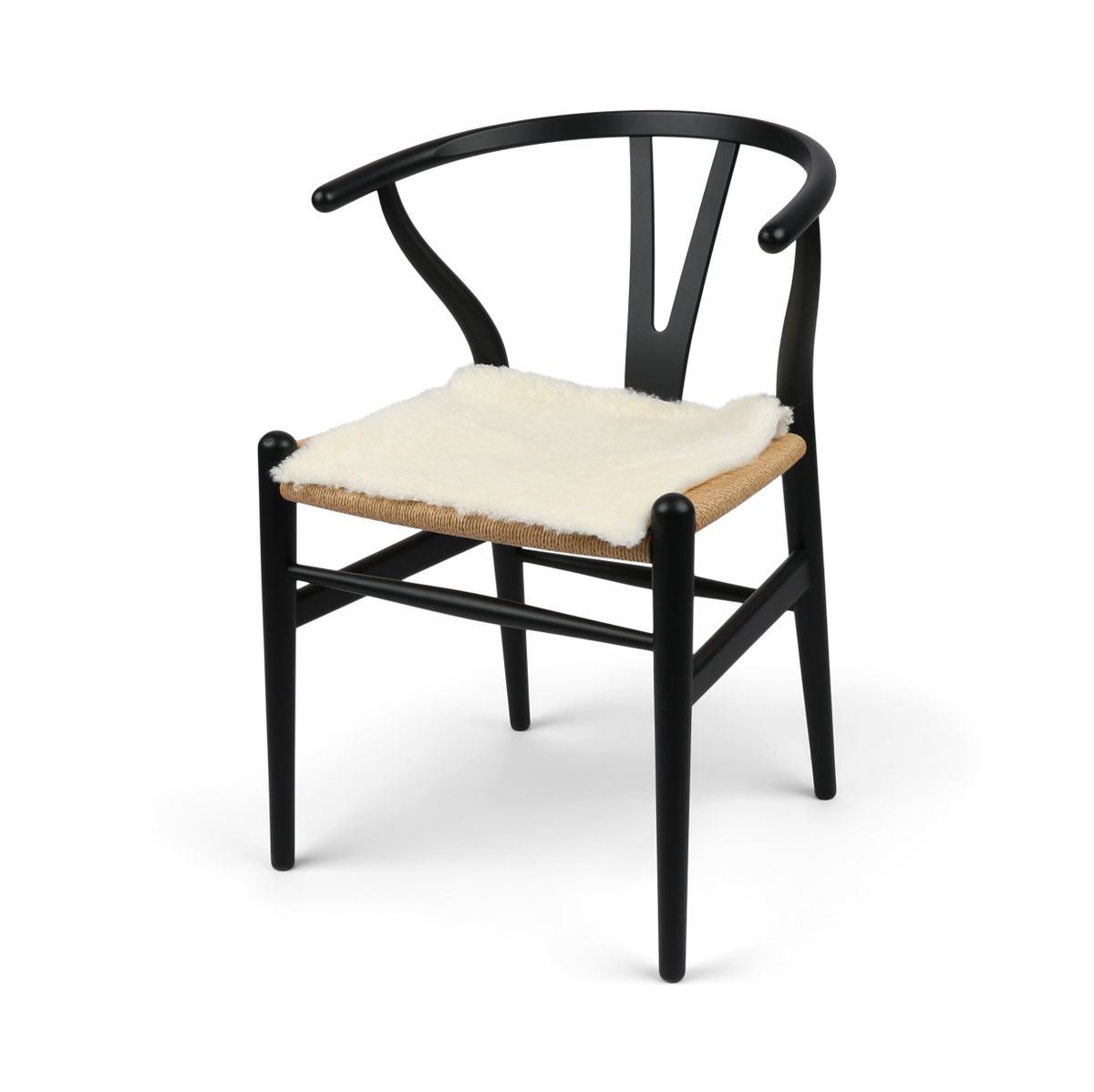 Short Wool Seat Cover | New Zealand | Square White