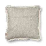 Short-Wool Sheepskin Cushion | SW trim | 52x52 cm Silver/Ivory