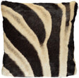 Zebra/Leather Cushion | 40x40 cm