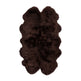 Merino Sheepskin Rug | Long Wool | 67x43 in Chocolate