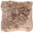 Long-Wool Sheepskin Cushion | 20x20 in Taupe