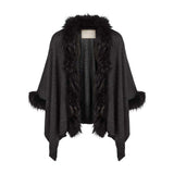 June Poncho Black