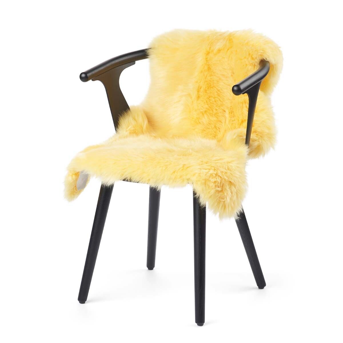New Zealand Sheepskin | Long Wool | 39 in Lemon