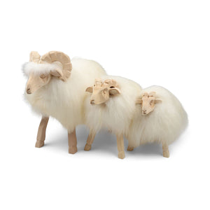 Alpine Sheep Sculpture Off White