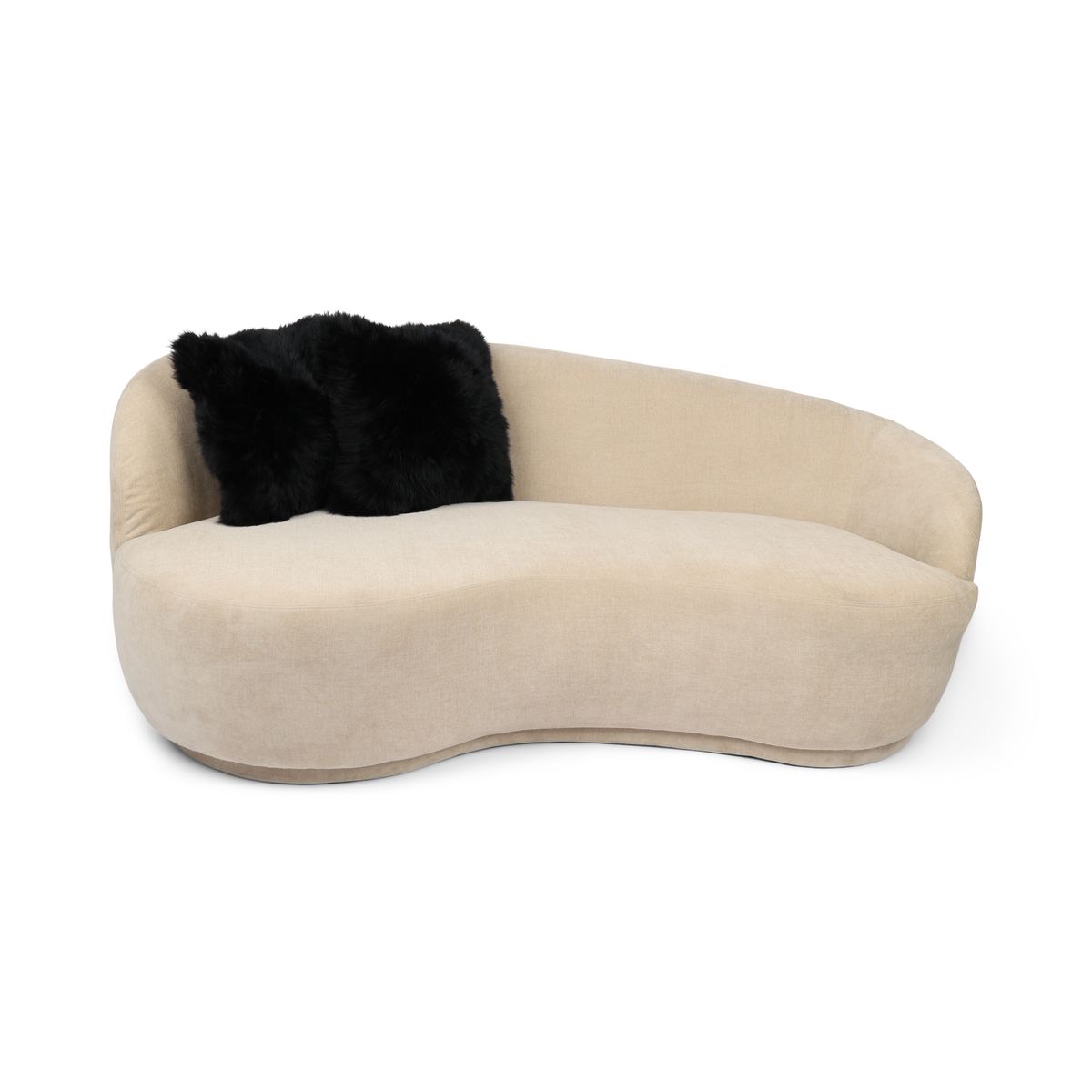 Cushion Cover | Long Wool | New Zealand Black