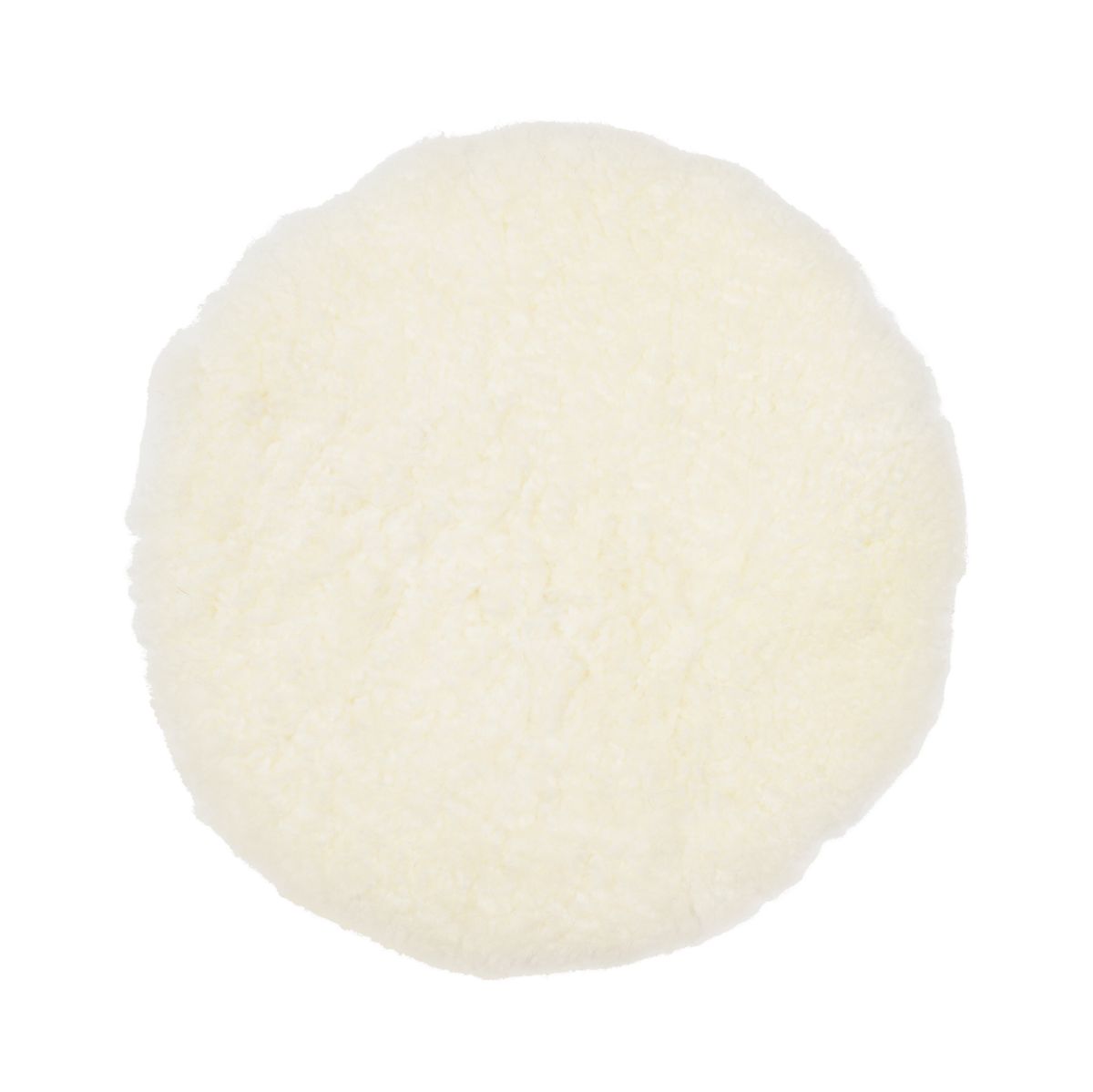 Short Wool Seat Cover | New Zealand | Round White