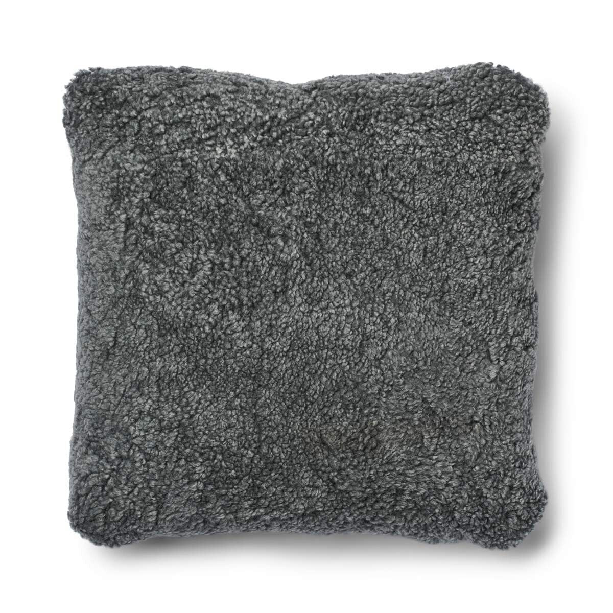 Short-Wool Sheepskin Cushion | 20x20 in | 13x20 in Rock/Graphite