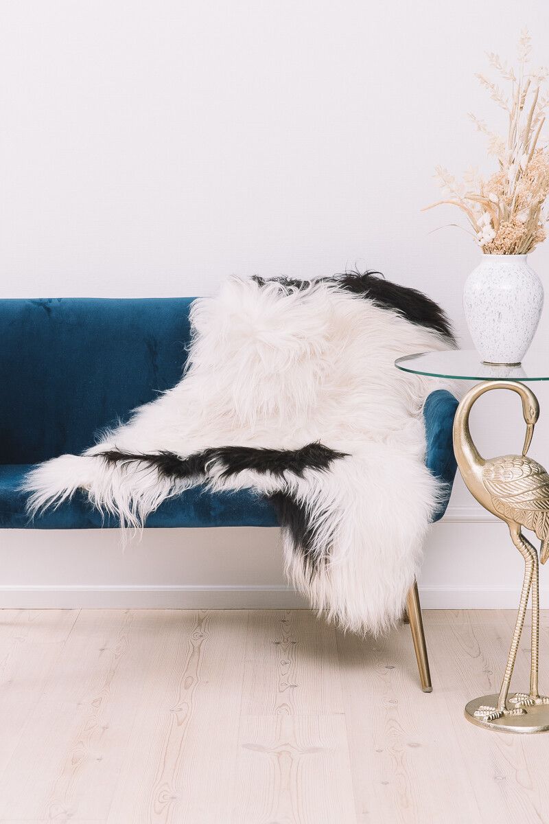 Icelandic Sheepskin | Long Wool | 35x24 in Natural Creamy White