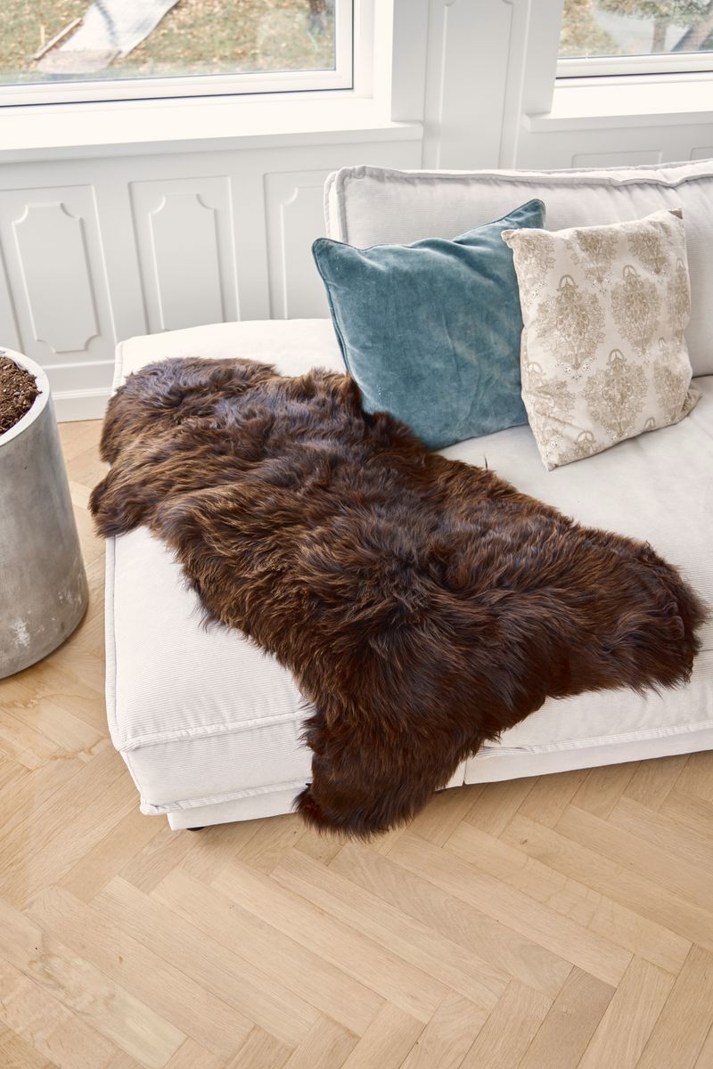 Short Wool Sheepskin  | UK | Natural Colors | 100-110 cm