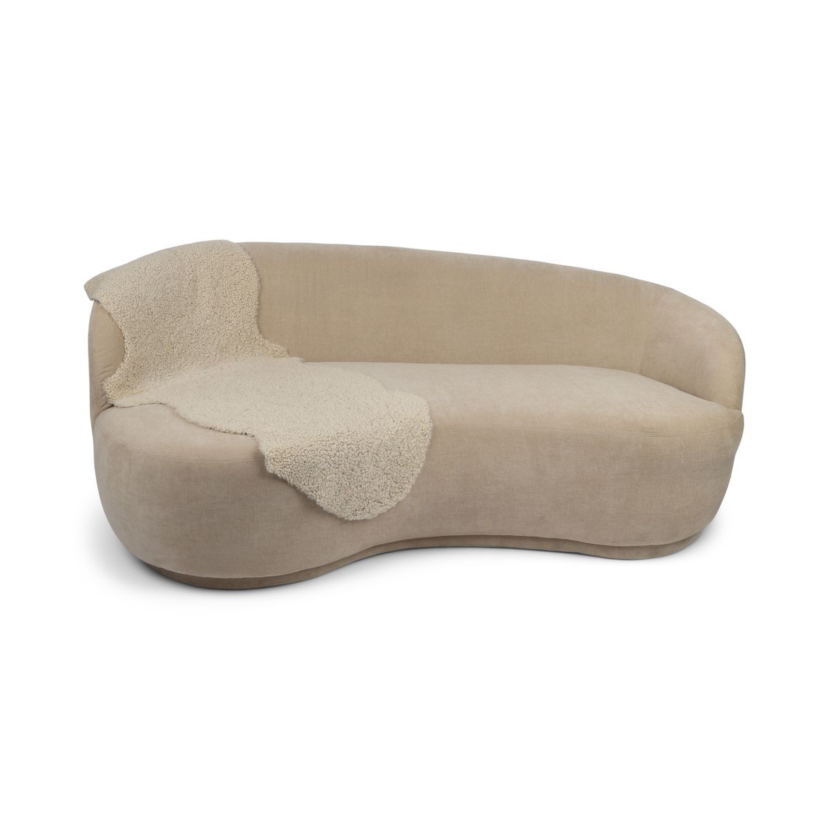 Double Sheepskin  |Short Wool | New Zealand Moon Light