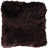 Long-Wool Sheepskin Cushion | 20x20 in Chocolate