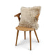 Sheepskin Cushion | Long Wool | New Zealand | Square Warm Sand