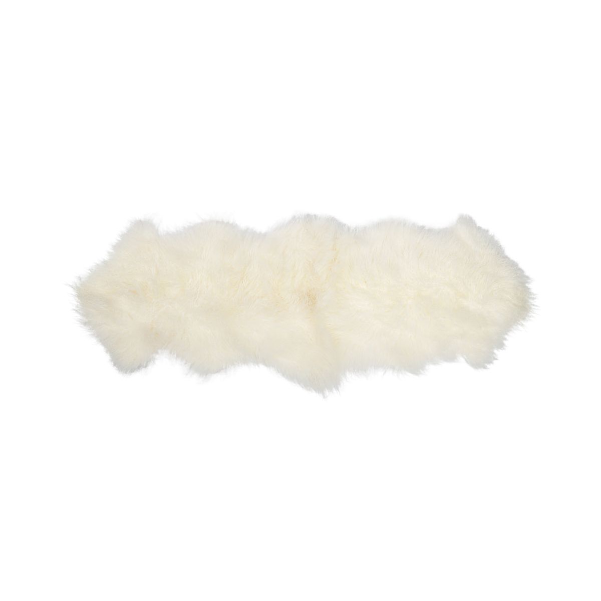Tibetan Sheepskin 20x59 in ( 2 skins together) Ivory