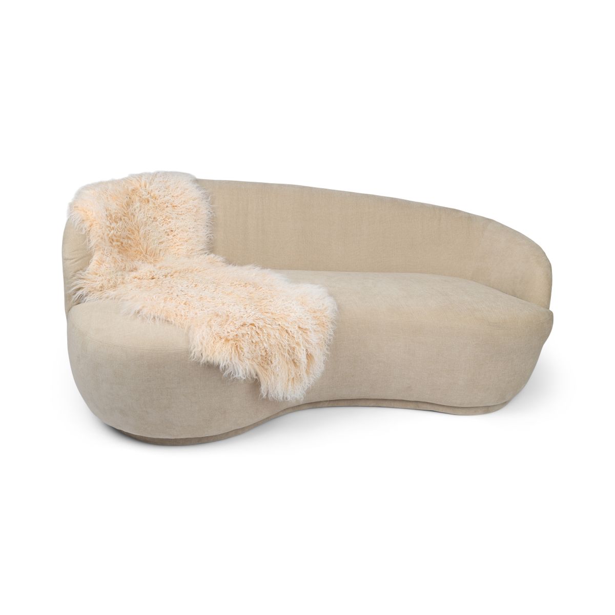 Tibetan Sheepskin 20x59 in ( 2 skins together) Arctic Sunrise