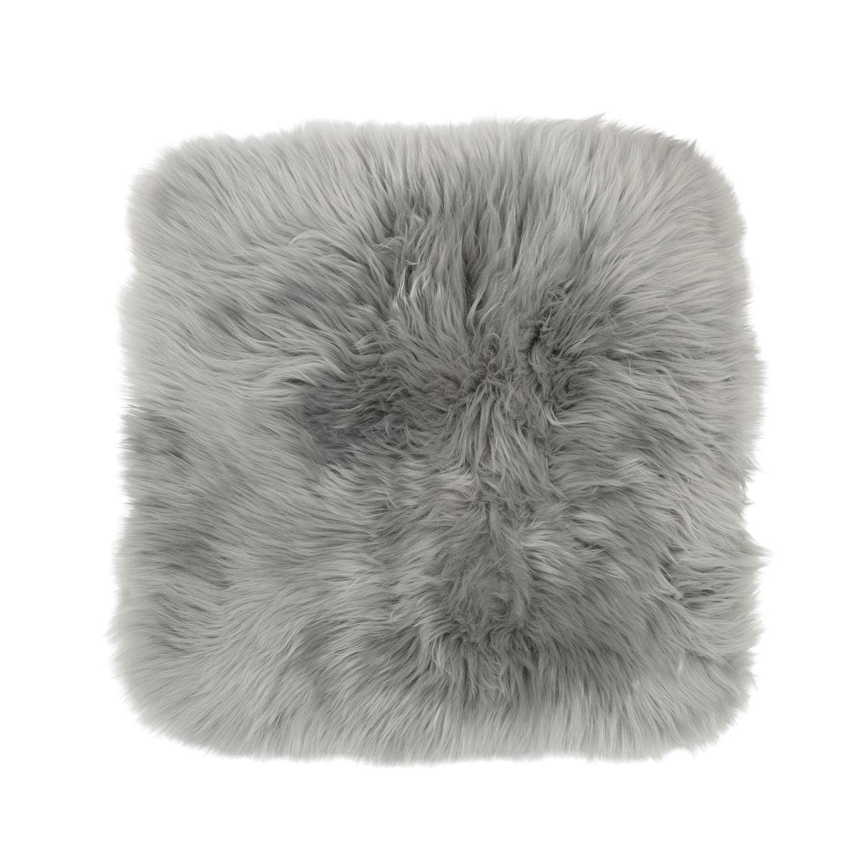 Seat Cover | With Backing | Long Wool | New Zealand Light Grey